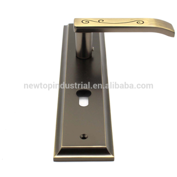 Modern design luxury construction hardware zinc door handle