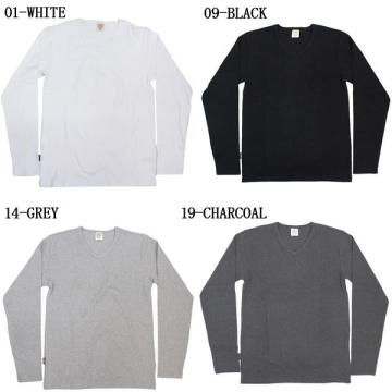 เสื้อยืดคอกลมแขนยาวผู้ชายผ้าฝ้าย 100%