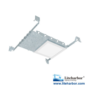 6" 1/2" Dimmable 12W 2700K-4000K New Construction Ultra Slim Square LED Recessed Panel Light