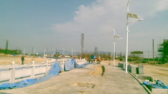 Safety Solar And Wind Hybrid Generating System On Grid Street Outdoor Lamp 128w > 30000h