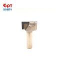 PCD router bit for edge forming