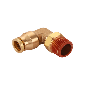 Brass Push to Connect Swivel Elbow DOT Fittings for Truck Air Systems