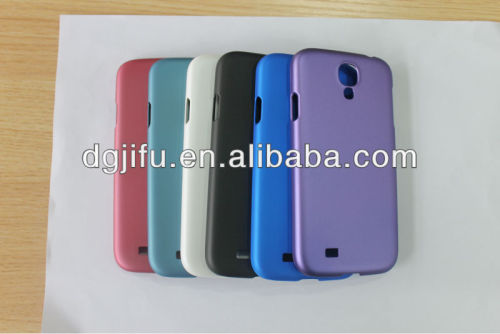 thin 0.6mm PC case for Samusng galaxy S4 with metallic coating