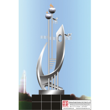 Outdoor Stainless Steel Sculpture