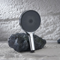Round 4-Function Hand Shower with Large Panel and Self-Cleaning Nozzle