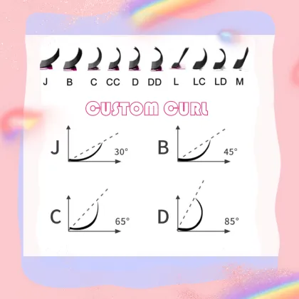 Christmas Rainbow Lashes: Colored Glitter Eyelash Extensions