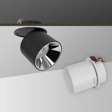 Black White Body Color Foldable Recessed LED Downlight