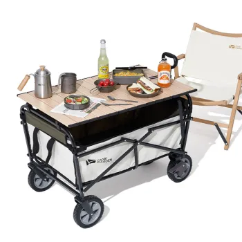 MOBI GARDEN Portable Folding Wagon - Outdoor Picnic Camp Cart