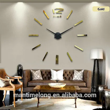 Modern design wall clock parts wall clock different shape stainless steel wall clock