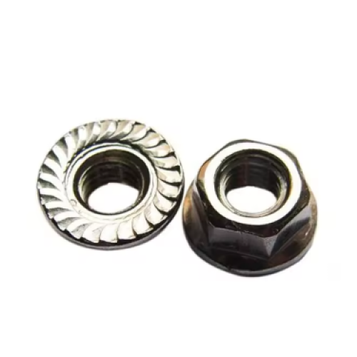 Porcas de flange sextavadas galvanizadas Porca de flange sextavada de aço