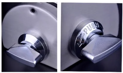 Semicycle Glass door lock for folio doors