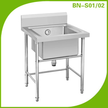 Restaurant Commercial Stainless Steel Sink Table/Sink Bench BN-S01/02