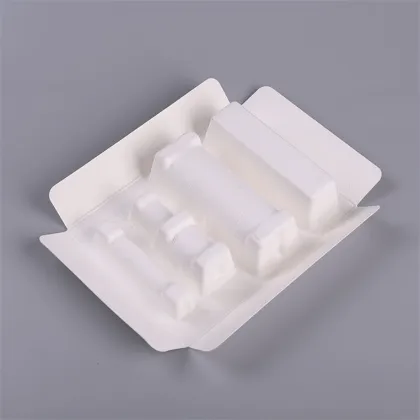 Paper perfume bottle tube pump cosmetics packaging tray