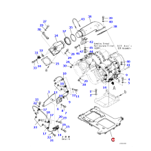 17A-01-62121 Motor için uygun Braket SAA6D140E-7A Parçalar