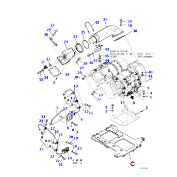 17a-01-62121 Bracket geschikt voor motor SAA6D140E-7A-onderdelen