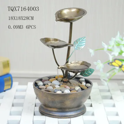 Handmade Polyresin Pet Drinking Water Fountains for Sale
