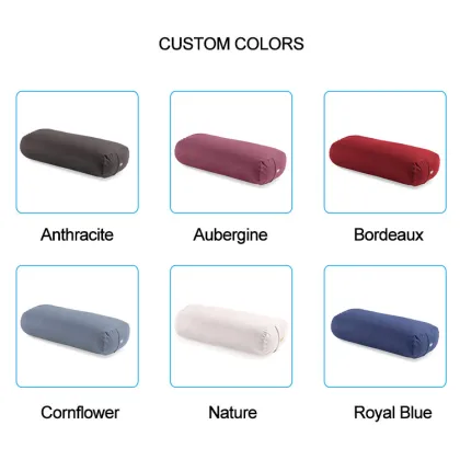 Wholesale Cotton Organic Yoga Pillow Bolster Cushions