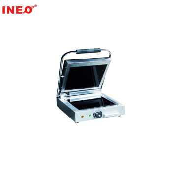 Commercial Single Plate Flat Black Ceramic Panini Grill