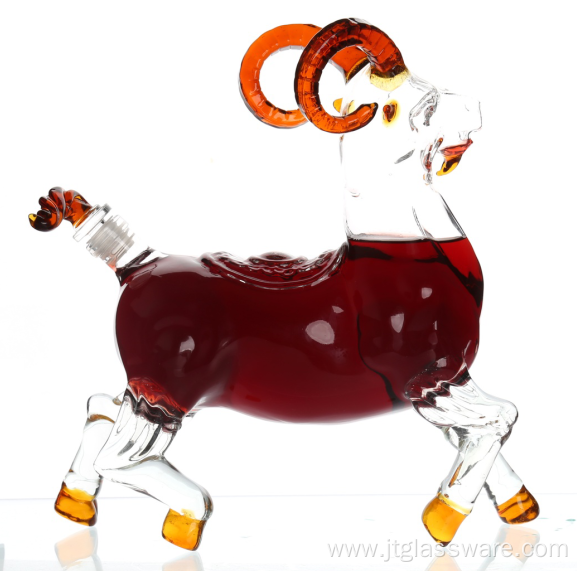 Sheep shaped Decanter glass bottles