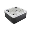 Tina de aire con cromaterapia Venta caliente de lujo Freestand Acrylic Spa Outdoor Spa