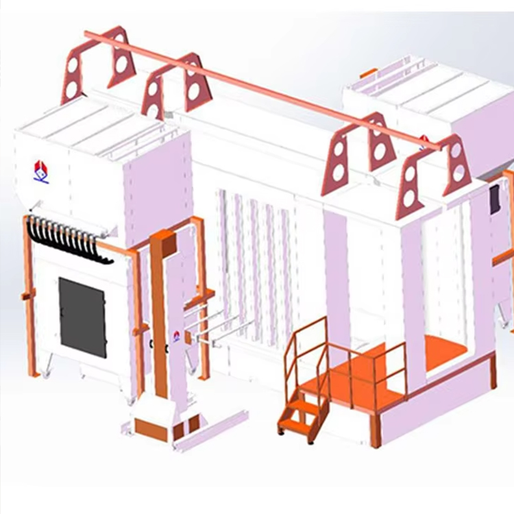 backpack powder coating booth