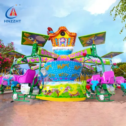 Bicycle Amusement Ride: Rotating Pedal Flying Chair