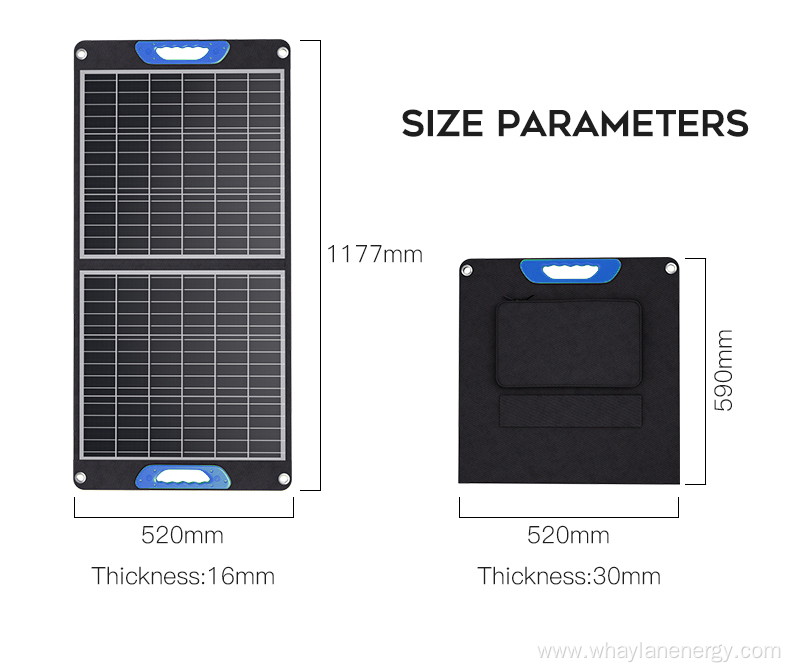 60W Portable Solar Power Supply Foldable Solar Panel