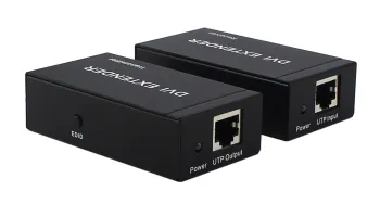DVI Extender 60M Over Single Cat 5e/6