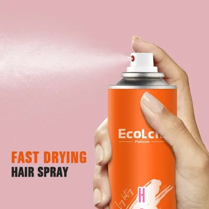 OEM ODM Wholesale Hair Spray: Fast Dry, Professional Strong Hold, Naturally Fragrance Hair Styling Spray for Salons & Men