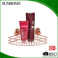 Rose gold metal bathroom suction paper roll holder