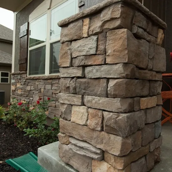 Castle design decoration stone wall