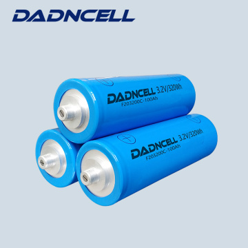 Longue durée de vie des batteries Cylindrica F603200C-100Ah lifepo4 de la série 60 pour batterie de stockage d&#39;énergie