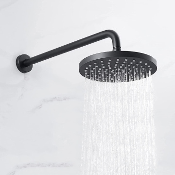 Ensemble de robinet de douche de pluie noire moderne