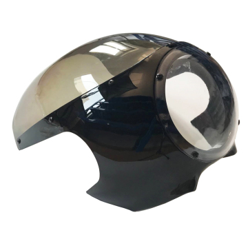 Black Custom Motorcycle Windshield Protector for Sportster Cafe Racer