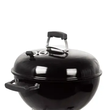 Portable Charcoal BBQ Grill with Top Lid and Bottom Shelf