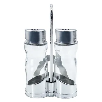 Lead-Free Glass Spice Food Storage Jars with Automatic Lid: 200ml Two-Piece Set and Four-Piece Seasoning Bottle
