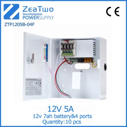 IP security camera systems cctv power box metal box 12v 5a cctv power backup