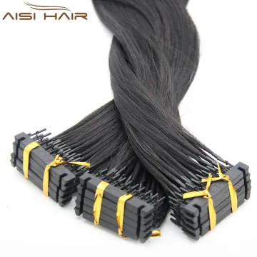Aisi Hair 2018 New Arrival 6D Hair Extension Double Drawn Human Hair 6D Extensions Cuticle Aligned