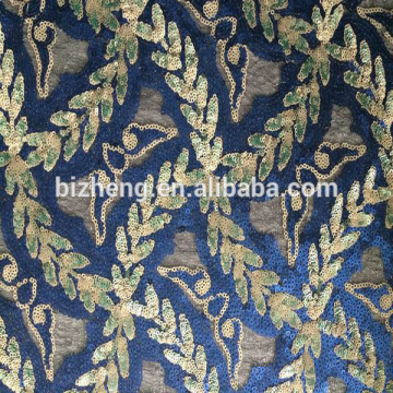 two color metal embroidery fabrics beads sequin spangle
