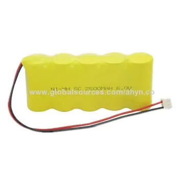 Durable AA NiMH 2400mAh 6.0V rechargeable battery pack
