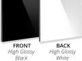 Αλουμίνιο Σύνθετο πάνελ Gloss Black / Gloss White PE Core
