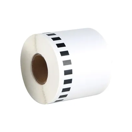 Compatible brother thermal adhesive barcode label roll