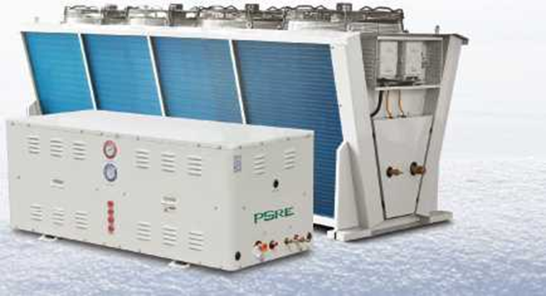 Unitate de condensare semi-sănătoasă pentru sistemul de refrigerare