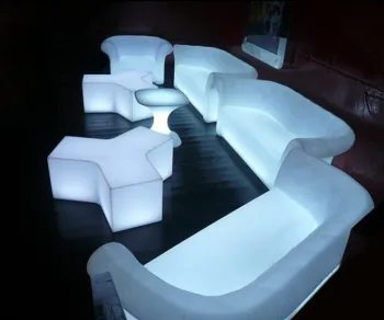 LED Furniture Set with Remote Control, Battery Operated RGB Color LED Bar Sofa