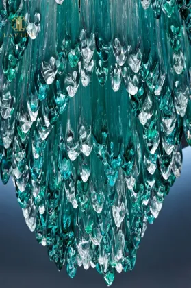 Unique elegant tiffany glass chandelier for lobby