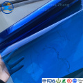 Película suave translúcida de PVC azul coustomizado