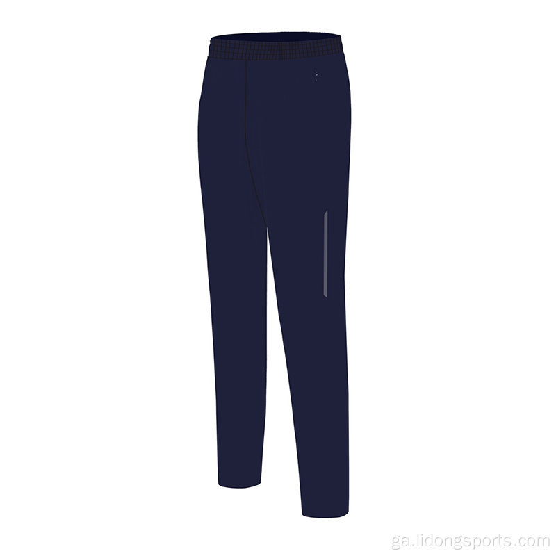 Oiliúint chompordach tapaidh tirim pants rianta jogger