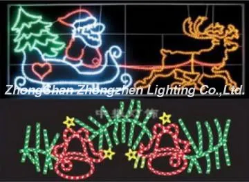 Multicolor christmas decor motif light