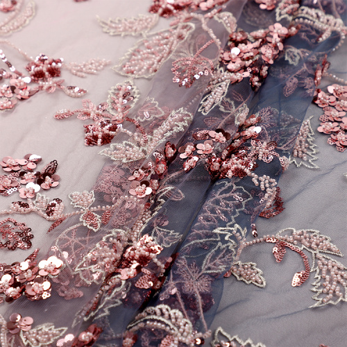 high quality sequins fabric lace