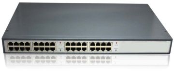 Ieee802.3af Fiber Optic Transceiver , 16 Port 10mbps / 100mbps Poe Injector